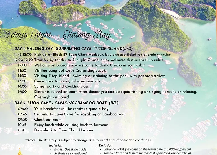 Sunlight Legend Cruise Hotel en barco Ha Long
